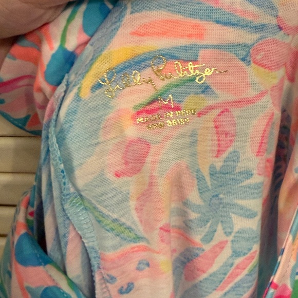 Lilly Pulitzer Alessa Swing Ruffle Collar Dress Multi Tropical Punch Medium NWT - Picture 6 of 7